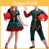 Durable Christmas Costume For Couples With Fashionable Style And Soft Velvet Feel