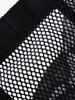 Mesh Tote Black OS [Neutralworks.] Bag, Breathable, Lightweight, Gym/Pool Bag, Simple, Compact, Foldable, Large,