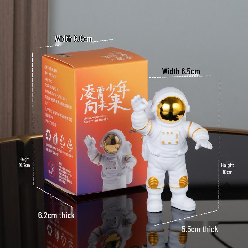 Astronauten-Figur-Ornament für Wohnzimmer oder Kinderzimmer - Weihnachtsgeschenk-Deko Weltraumfahrer
