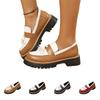 Damen Loafer in Übergröße mit Farbblock für Freizeitkleidung