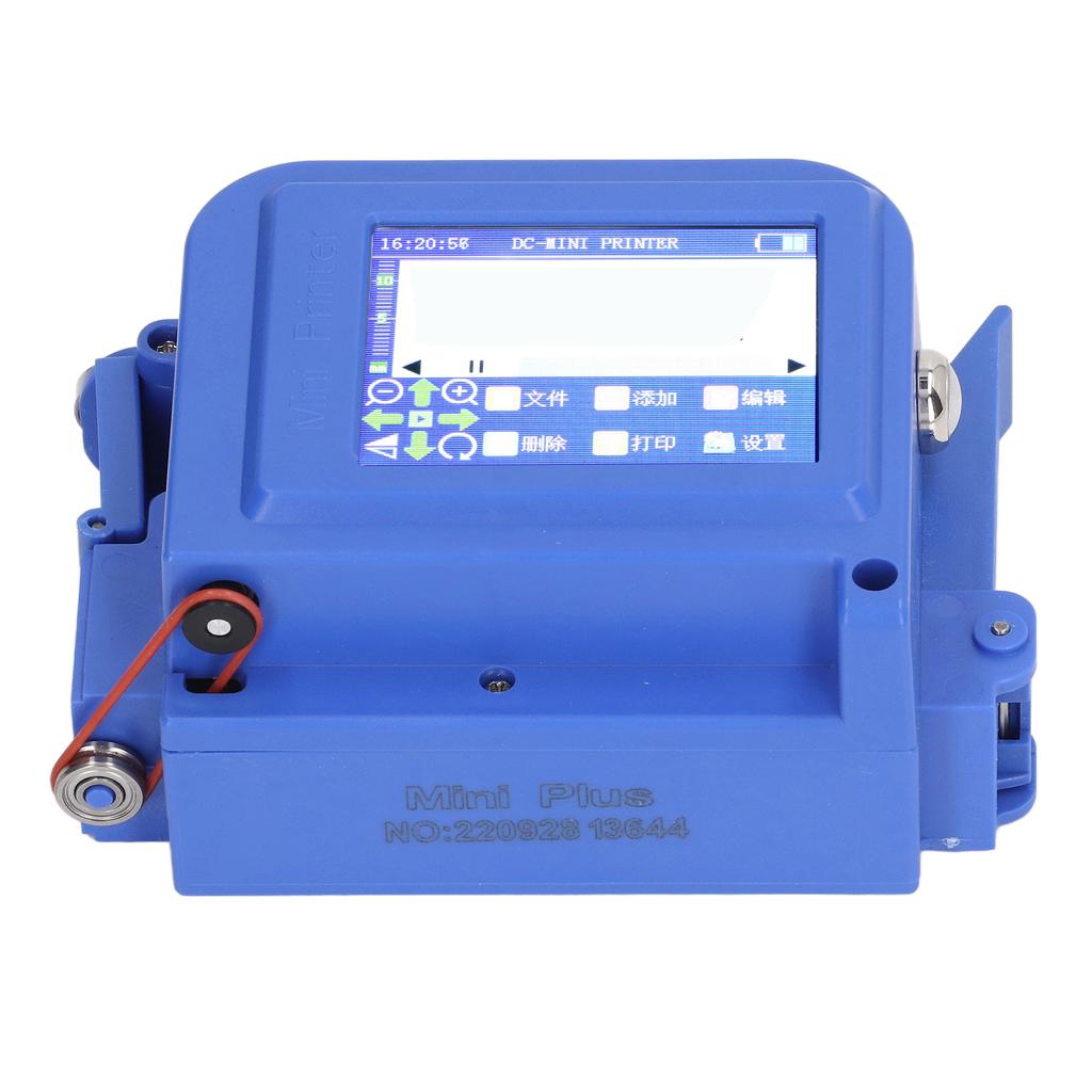 Handheld Inkjet Printer Portable Multilingual HD LED Touch Screen Inkjet Printer for QR Code 100‑240V EU Plug