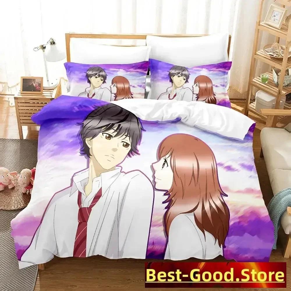 3D AO HARU RIDE Bedding Set Single Twin Printed Bed Set With Pillowcase Bed Duvet Cover Soft Single Double Queen Super King Size