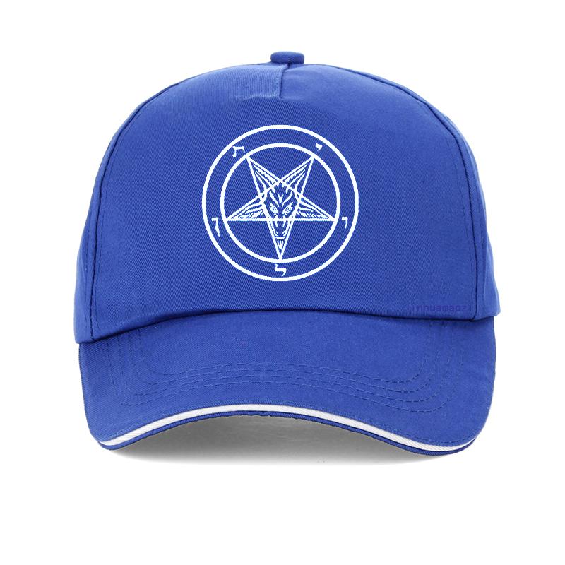 Pentagram Gotický Okultní Satan Kšiltovka Nová Pánská Dámská Tátova Čepice Letní Volnočasová Truckerka Unisex Snapback Klobouky Gorras