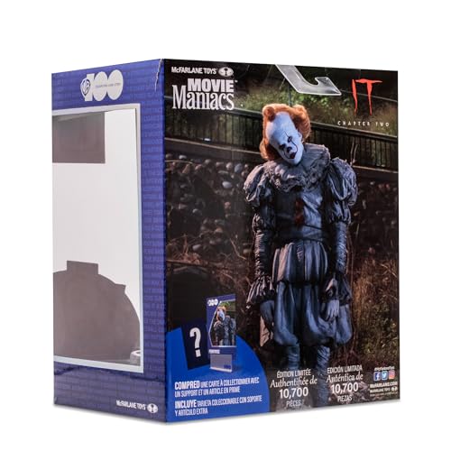 McFarlane Toys - WB 100: Pennywise (It Chapter Two) Movie Maniacs 6-inch Pose Figure