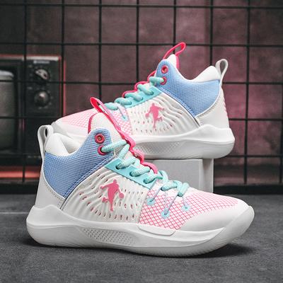 Children's Basketball Shoes, Suitable for Elementary and Middle School Students, Autumn/winter Collection, High-top Mesh Training and Sports Shoes