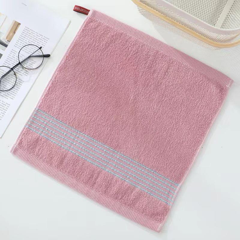 4pcs Cotton Striped Hand Towels Quick Drying Super Absorbent Washcloths Soft Multifunctional Towels 35*35cm(13.78*13.78 Inch)