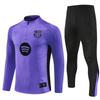 Halbzip Bestickter Fußball Trainingsanzug Set Arsenal Barcelona Real Madrid Camouflage Fußballanzug