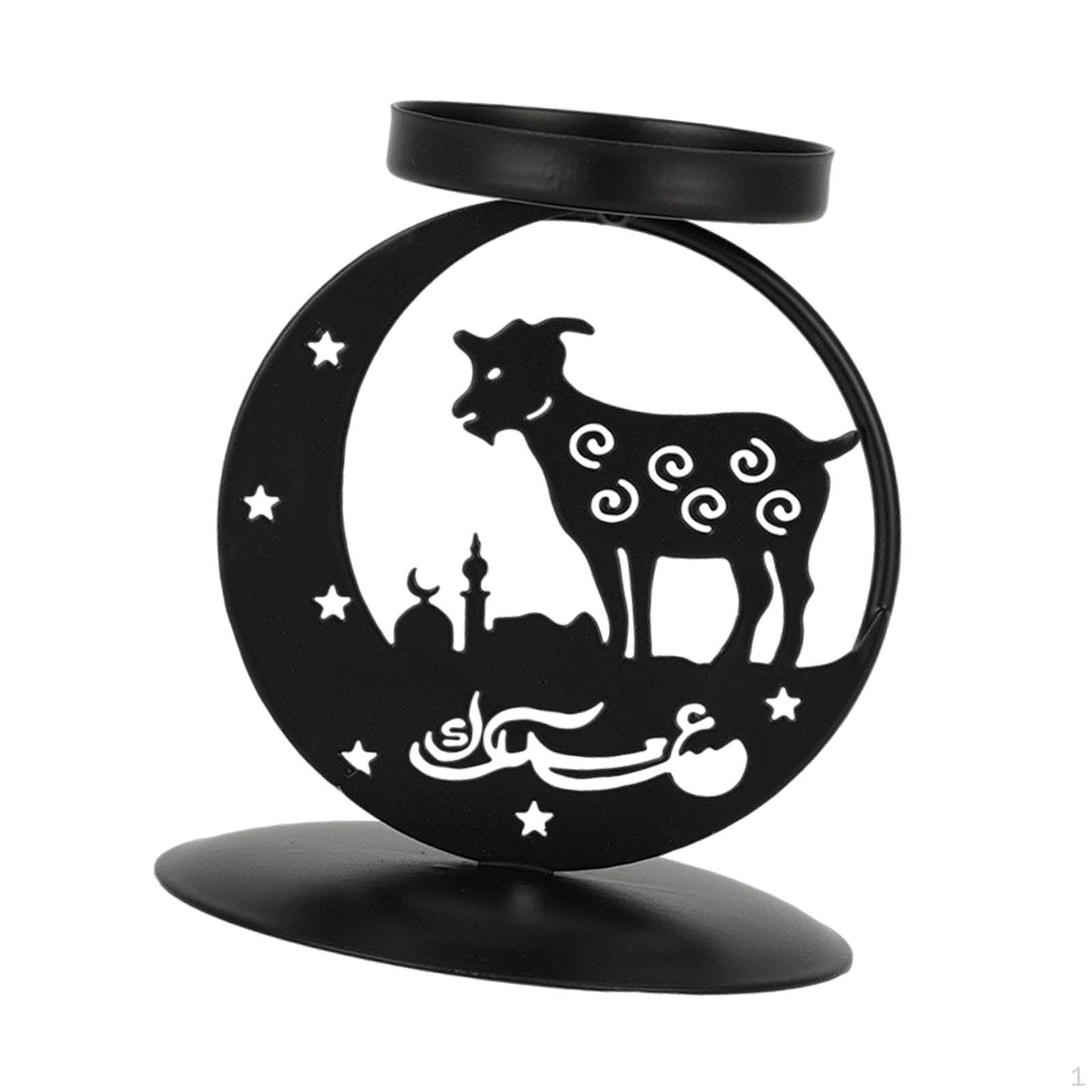 

Metal Candle Holder Arabian Decorative Stick Stand Portable Creative Desktop Ornament for Goat