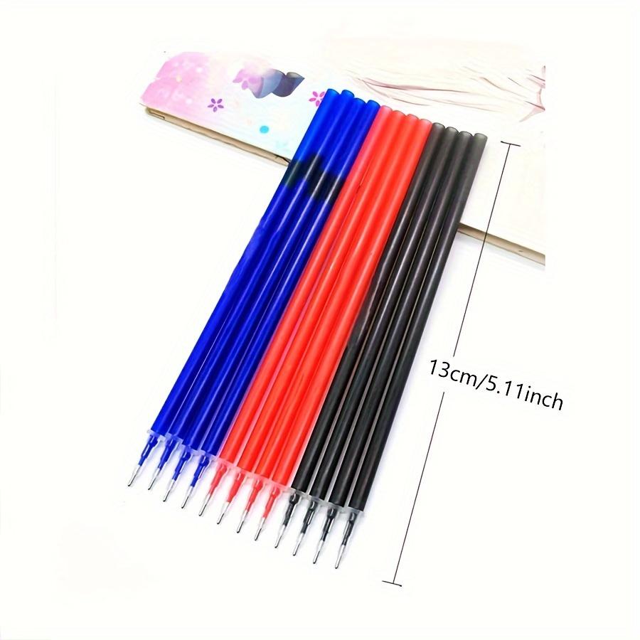 35pcs/set Erasable Gel Pens 0.35mm Full Barrel Erasable Neutral Pens. Comes with Eraser Round Gel Pen