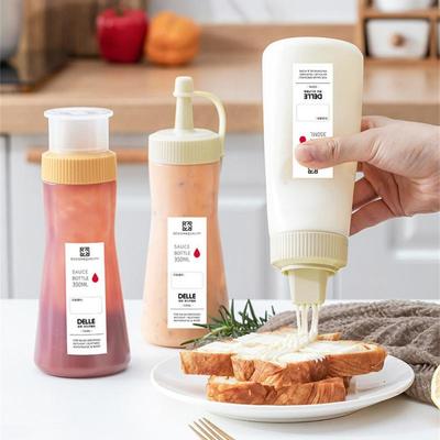 Kitchen Leak-proof Dust-proof Sauce Bottle Household Seasoning Ketchup Salsa Cream Oyster Sauce Bottle Single Hole/5 Holes