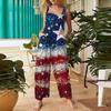 Women’s Casual Sleeveless Jumpsuit With Printed Jumpsuit, Fashionable And Loose Jumpsuit