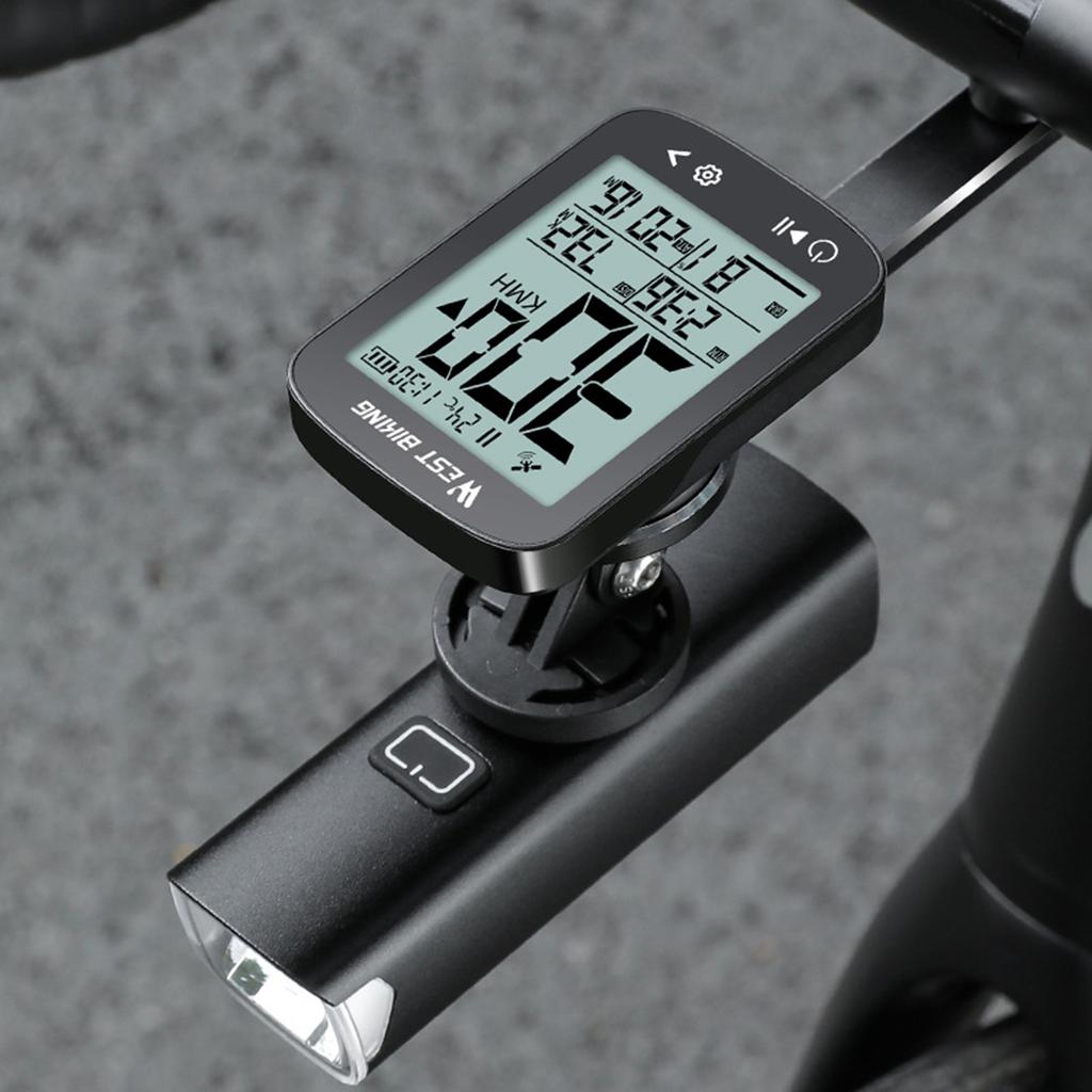 Fahrradcomputer Kabellos 2,4 Zoll LCD-Display Wiederaufladbarer wasserdichter GPS-Fahrradcomputer