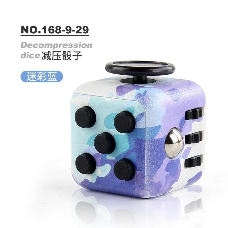 Solid Color Fidget Decompression Dice for Release Stress Autism Anxiety Relieve Adult Kids Stress Relief Anti-Stress Fidget Toys
