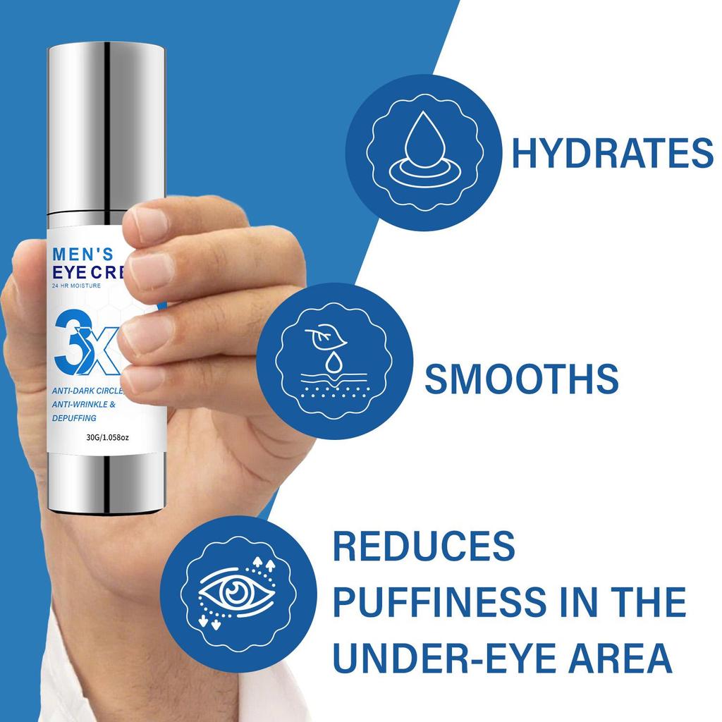 Men'S Eye Cream-Anti-Dark Circle, Anti-Wrinkle & Depuffing-24HR Moisture-Suitable For All Skin Types, 30g