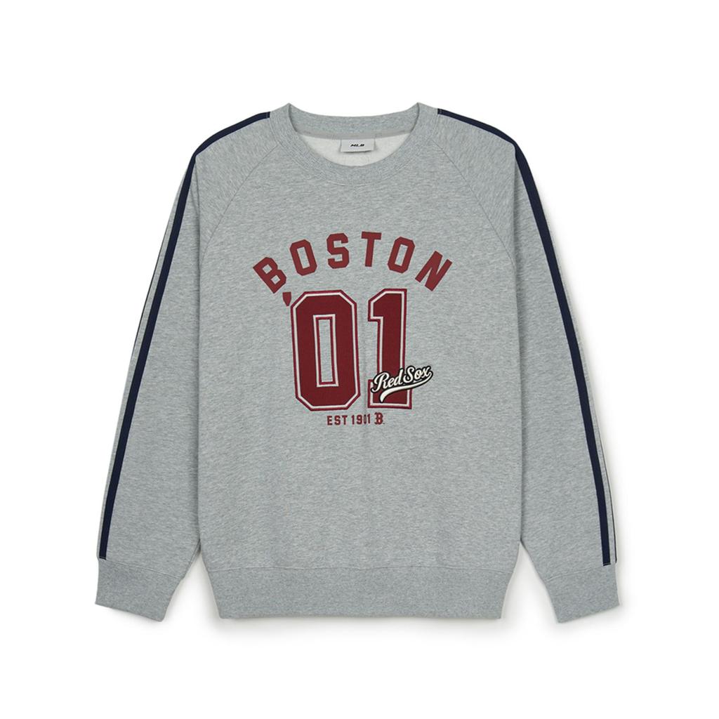 New MLB BOSTON REDSOX FW24 Sweatshirt Unisex Gray 3AMTV1044-43MGS