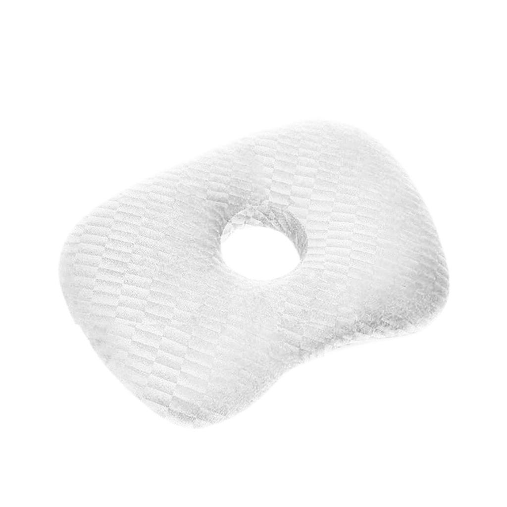 Ear Piercing Pillow Soft Fleece Guard Orthopedic Pillow with Ear Hole for Side Sleepers Office Travel