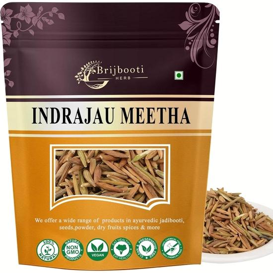Brijbooti Indrajau Meetha 200 Gr | Wrightia Tinctoria | Inderjoo Sweet | Indra Jau | indrajav Mtha | Indrajo | Indrajao Seeds | Wrightia Tinctoria 200GM