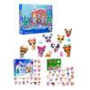 24-Day Christmas Advent Calendar Countdown Box with Collectible Character Ornaments Multifunctional Holiday Decoration for Kids