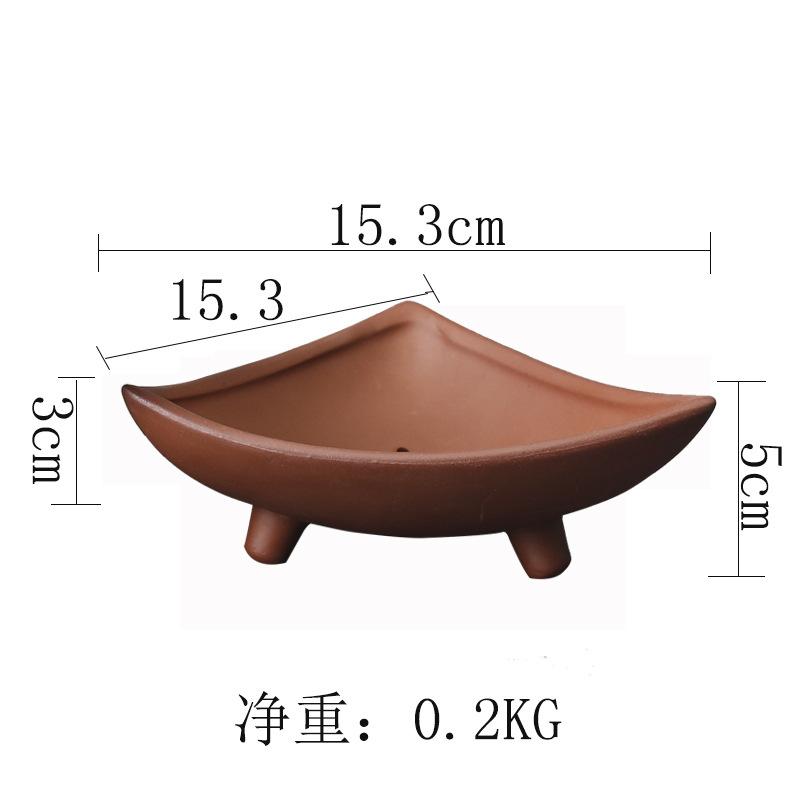 Creative Personality Wenzhu Special Ceramic Flower Pot Plant Indoor Micro Landscape Purple Sand Fortune Tree Potted Decoration