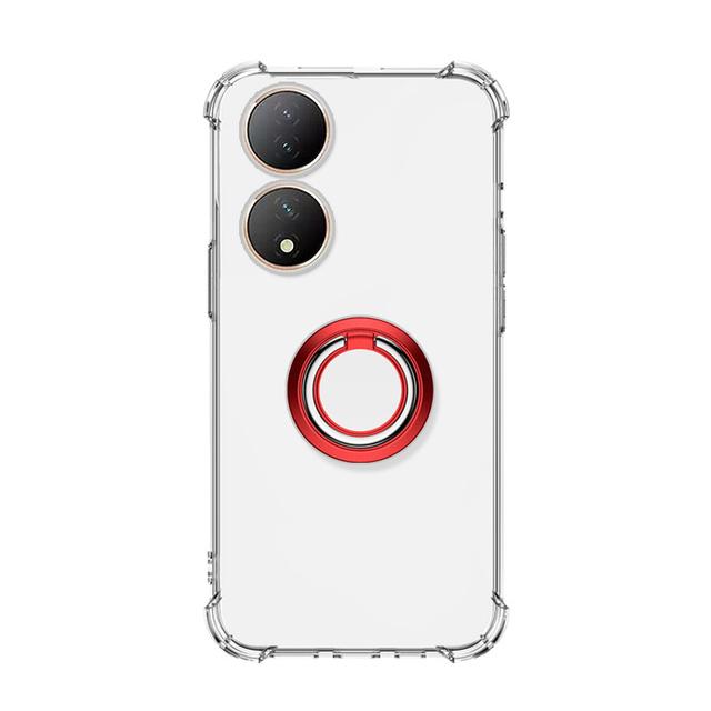 Ring Stand Holder Case For VIVO Y100 Y97 Y95 Y93 Y91 Y85 Y79 Y78 Y77 Y76 Y74 Y75 Holder Bracket Shockproof Transparent Soft Silicone Phone Back Cover