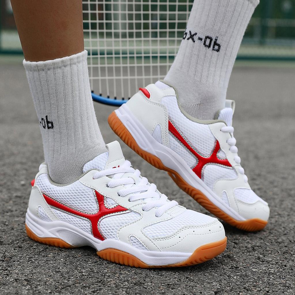 Large size table tennis shoes professional outdoor tennis shoes men's sports badminton shoes breathable fashion