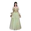 Mori grünes Abendkleid 1011 neues One-Shoulder-Kleid leichter Luxus Nische High-End Jahresversammlung Gastgeber Bankettkleid