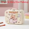 Cute Cartoon Makeup Bag With Large Capacity And Mirror For Daily Travel And Gift