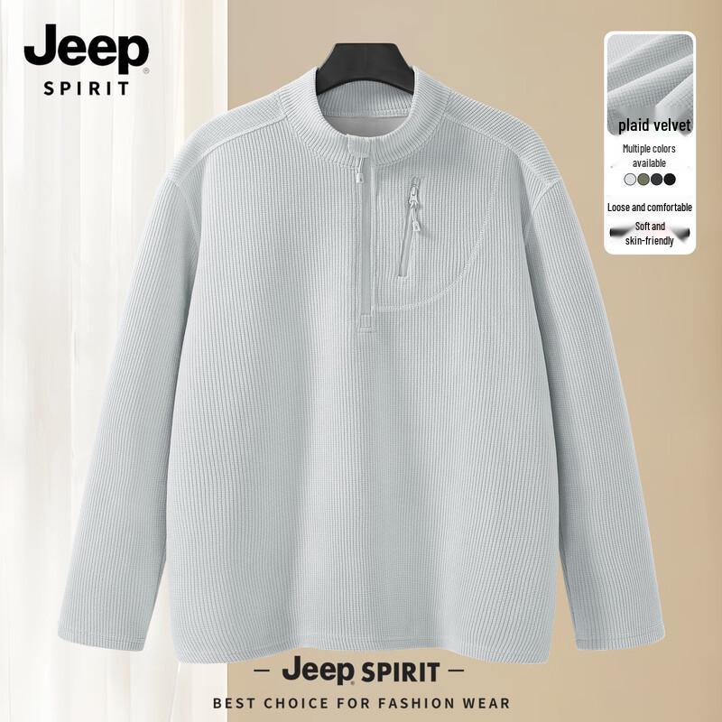 JEEP SPIRIT Men's Half-Zip Fleece Sweatshirt