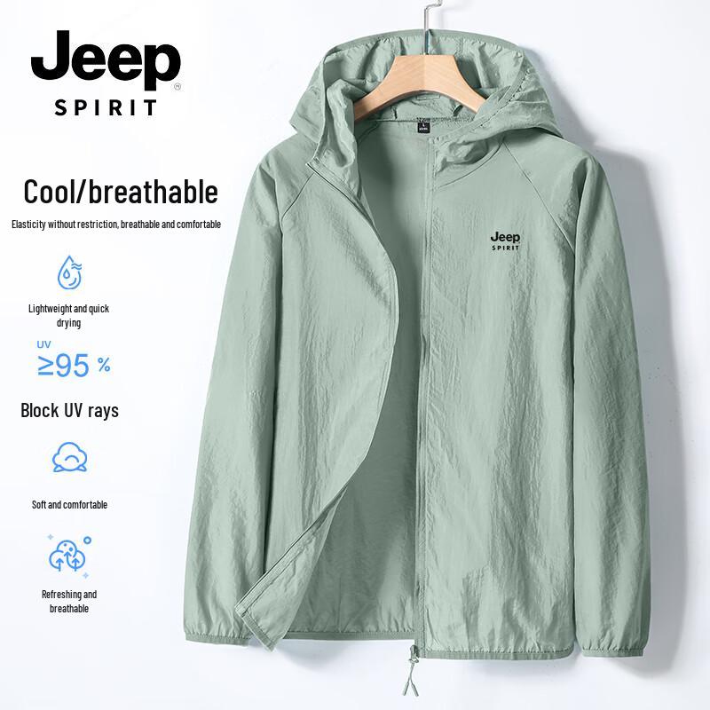 JEEP SPIRIT Herren Sommer Sonnenschutz Outdoor Jacke