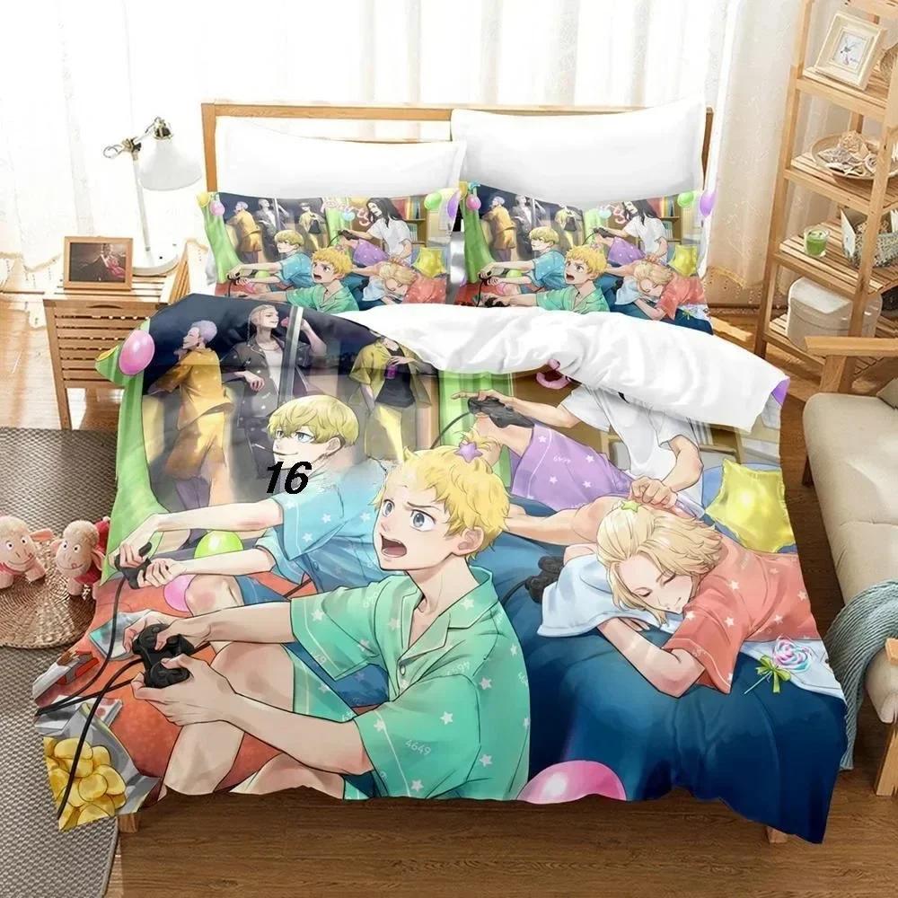 New 3D Anime Tokyo Revengers Bedding Set Printed Bed Set With Pillowcase Bed Duvet Cover Soft Queen King Size Bedclothes Home