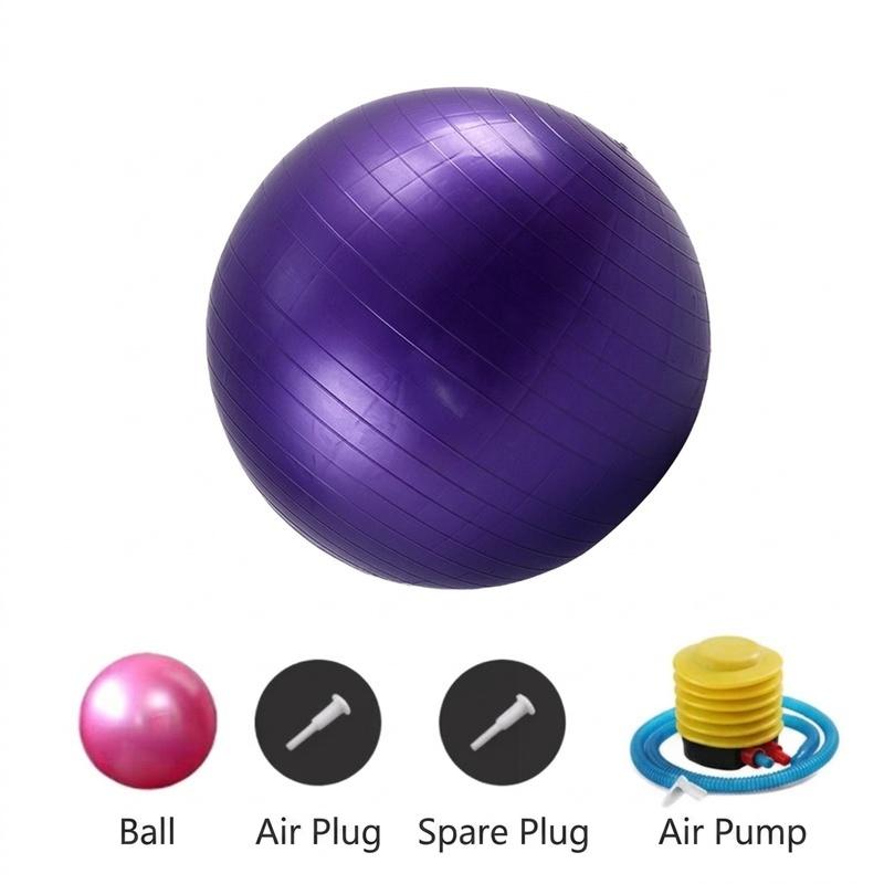 Professional Purple 55cm Thickened Matte Yoga Ball for Zen Meditation and Holistic Wellness Anti Burst PVC Stability Core Tool 55cm-700g-explosion proof frosted