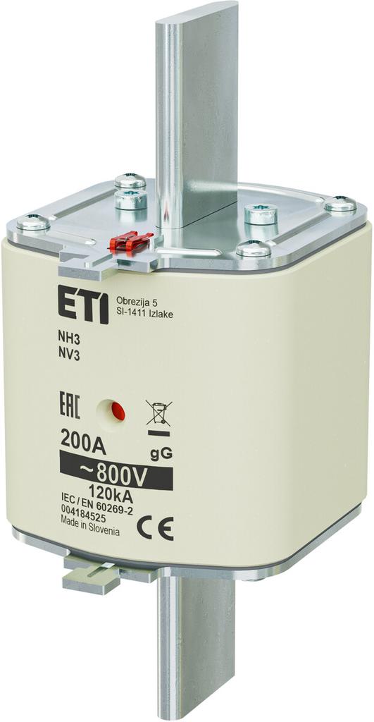 Fuse link - NH3 gG 200A/800V - slow