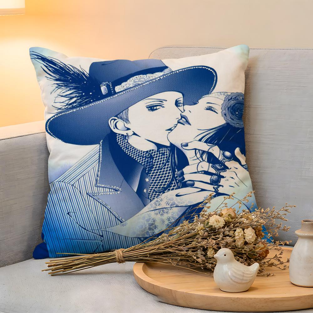

Cushion Cover Linen SkinFriendly Soft Decorative Case For Sofa Home Decor Classic Romantic Anime PParadise Kiss Pillow cover 30x30cm
