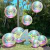 10in/22in/32in Rainbow Colorful 4D Holographic Balloon 4D Aluminum Foil Balloon Mermaid Rainbow Party Sparkling Party Decoration