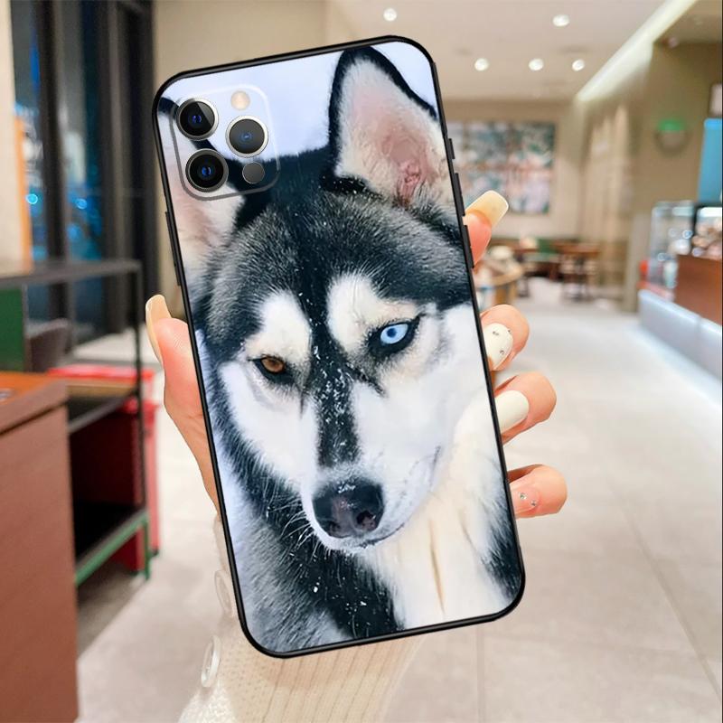 Animal Wolf Dog Husky Phone Case For iPhone 17 16 15 14 13 11 12 Pro Max mini 16 Plus 16e 17 Air Protective Cover
