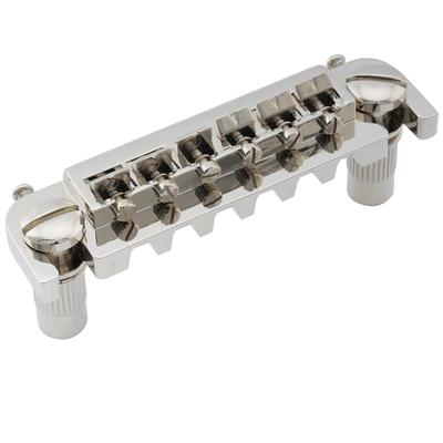 Musiclily Pro 10,5 mm Badass Wraparound-Brücke für LP E-Gitarren, Nickel