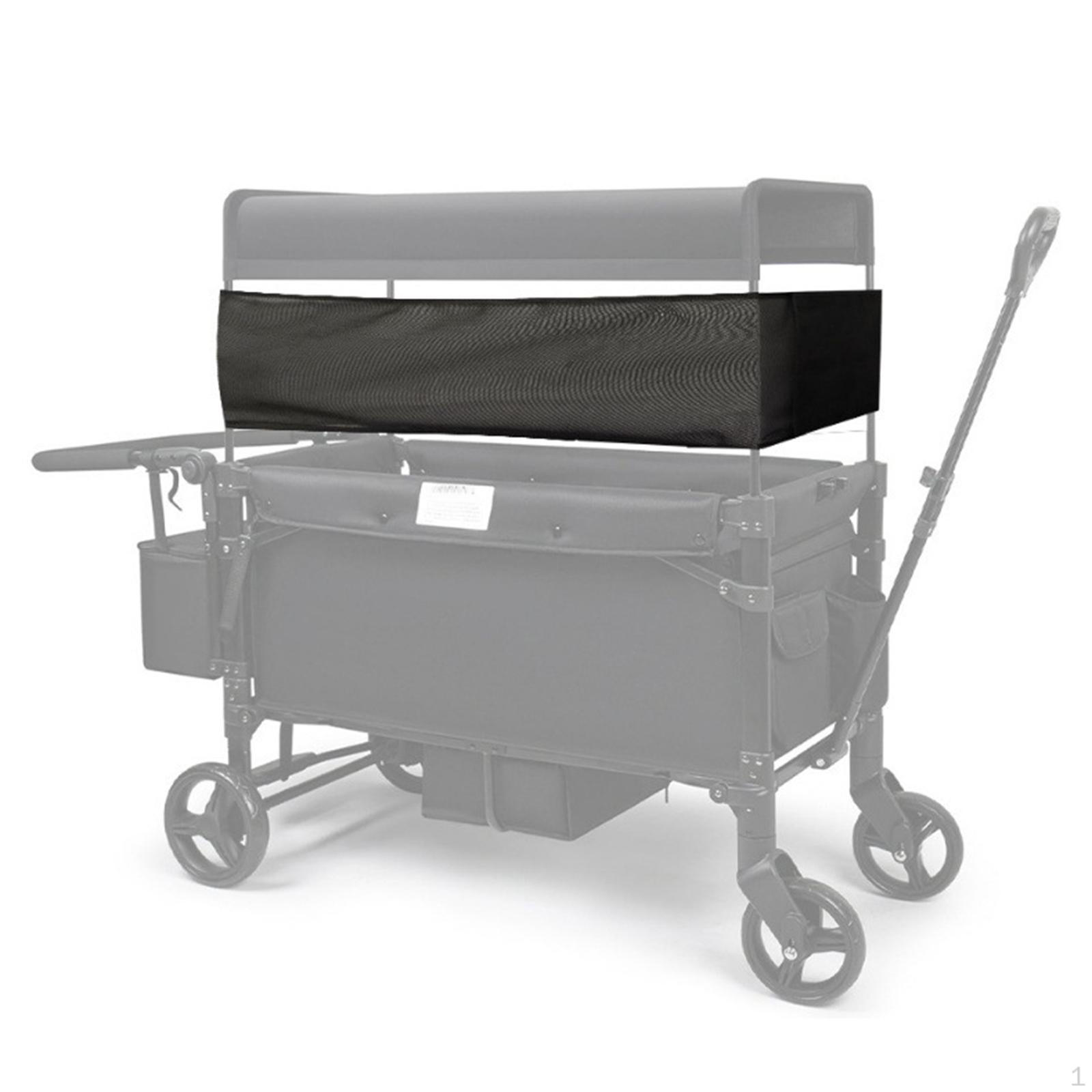 

4-сторонняя солнцезащитная сетка-чехол для коляски, аксессуар, крепление, дышащая, простая установка 259cmx33cm