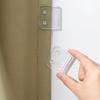 2/4/8Pcs Clear Shower Liners Curtain Clip Windproof Self Adhesive Shower Splash Guard Holder Clamps Bathroom Accessories