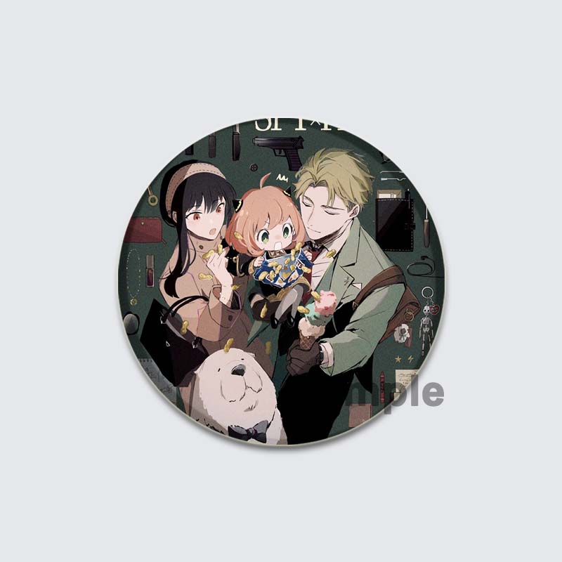 32/44/58mm Cute Anime SPY X FAMILY Brooches Anya Forger Lapel Pins Cartoon Badge Backpack Hat Jewelry Handmade Accessories Gifts