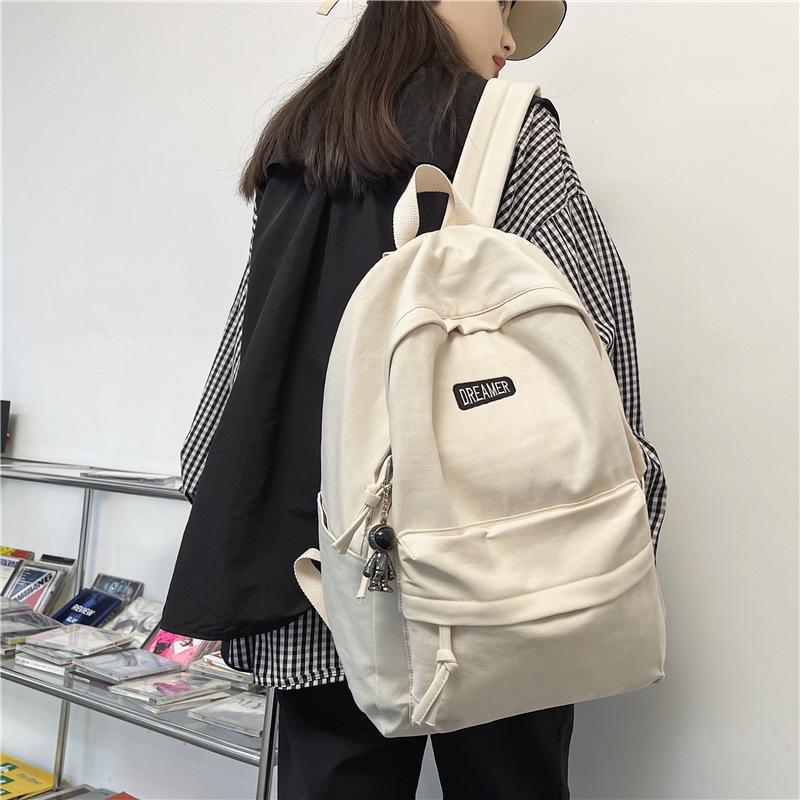 Men's Student Canvas Backpack - Japanese Style, Large Capacity, Ideal for College, High School, Travel
