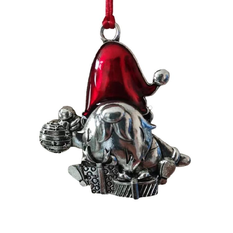 Christmas Tree Decoration Metal Dwarf Pendant Festival Tree Hanging Ornament for Mantels Table Living Room Bedroom