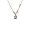Water Drop Zircon Chain Necklace Women's Light Luxury Niche Internet Celebrity Style Simple Versatile Collarbone Chain