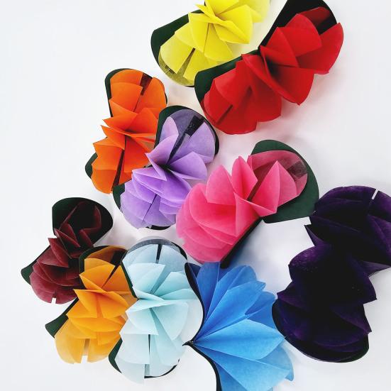 9Pcs Flower Magic Trick Props for Beginners Easy to Use Street Stage Magician Toy Set Colorful Magic Tricks Portable Magic Set