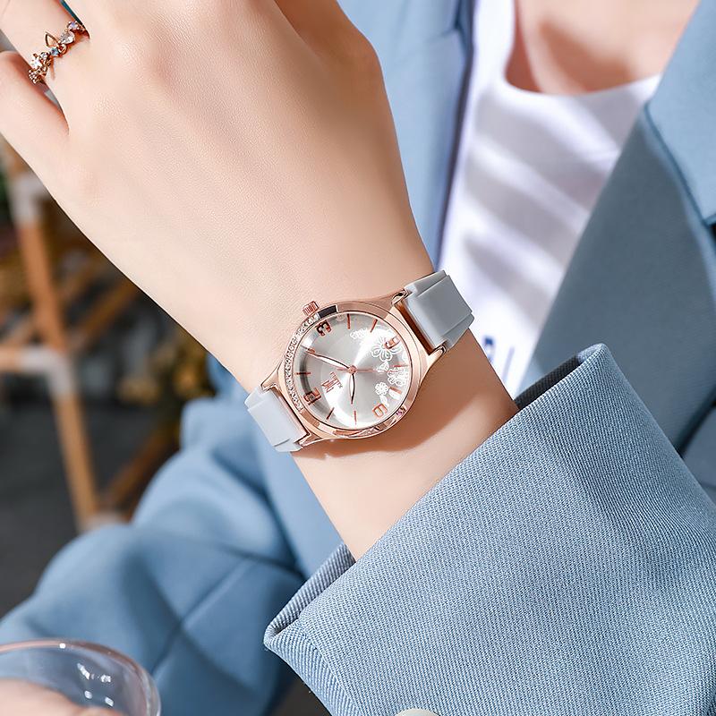 Fashion Niche Women'S Watch Silicone Casual Versatile Quartz Watch