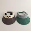 Soft Breathable Baby Sun Hat Korean Style Quick-dry Kids Empty Top Cap Animal Anti UV Children Sunshade Hat Travel