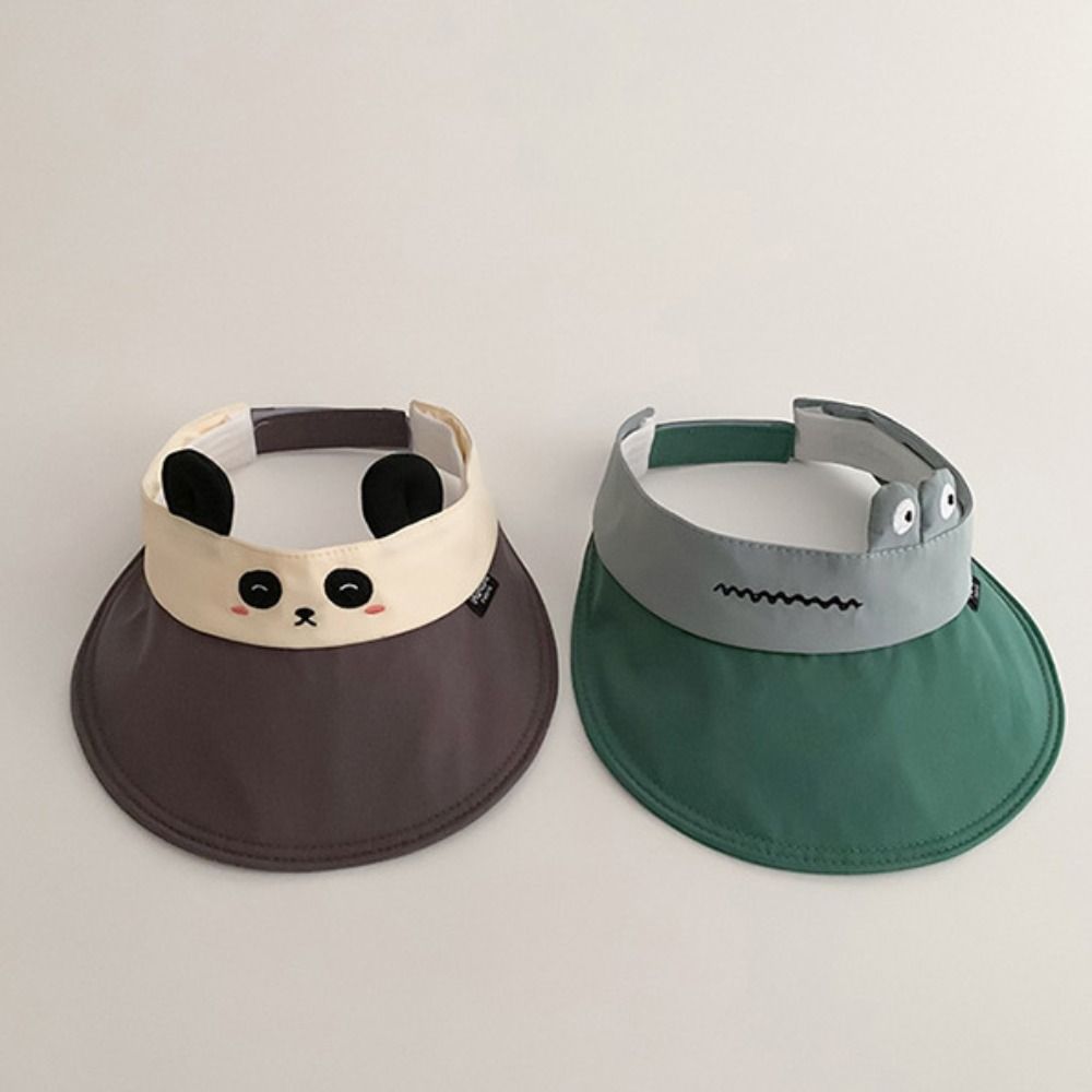 Soft Breathable Baby Sun Hat Korean Style Quick-dry Kids Empty Top Cap Animal Anti UV Children Sunshade Hat Travel