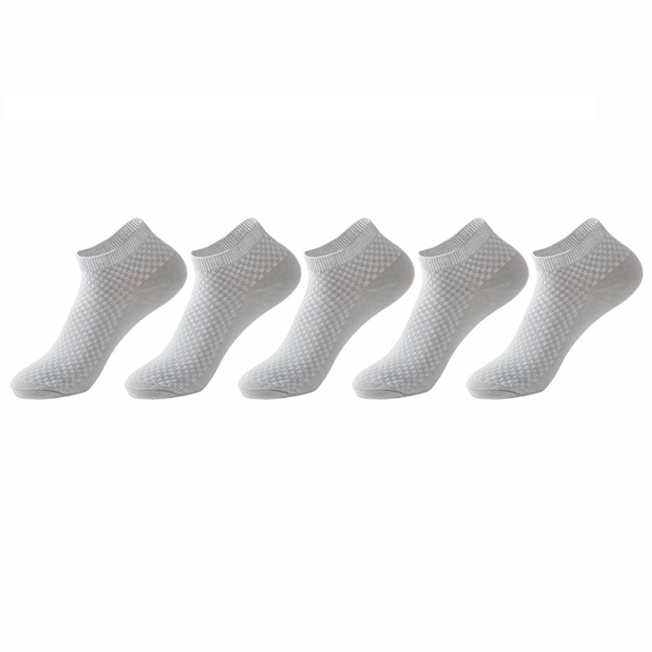 5Pairs/lot Men Socks Bamboo Fiber Short Ankle Socks High Quality Summer Winter Business Breathable Male Short Sock Meias Man Sox