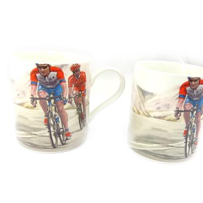 [K5024] - Caneca de porcelana 'Ciclismo' - 95x80 mm