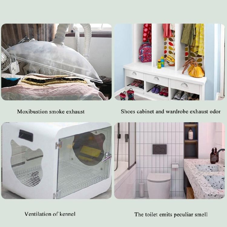 75mm PVC Ventilator Pijpleiding Afzuigventilator Inbouw Luchtblazers voor Keuken Badkamer Fabriek