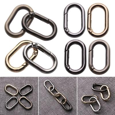 Snap Bottle Hooks Accessories Bag Belt Buckles Handbags Clips Spring Oval Rings Outdoor Carabiner